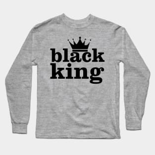 Black King, Black History Month Long Sleeve T-Shirt